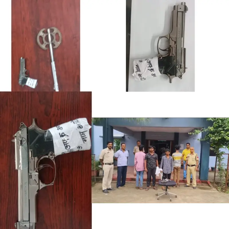 उरगा पुलिस की बड़ी कार्यवाही, कनकेश्वर धाम में पिस्टल तथा फरसा हथियार लहराकर आम जनता एवं श्रद्धालुओं में दहशत फैलाने वाले गिरफ्तार, जेल दाखिल ।