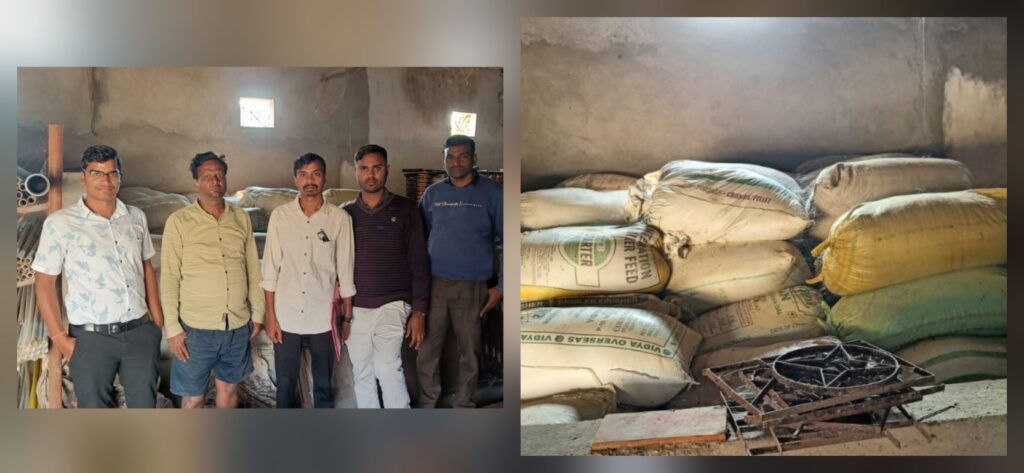 अवैध धान का भंडारण करते ग्रामीण पकड़ाया, मंडी अधिनियम के तहत हुई कार्यवाही !